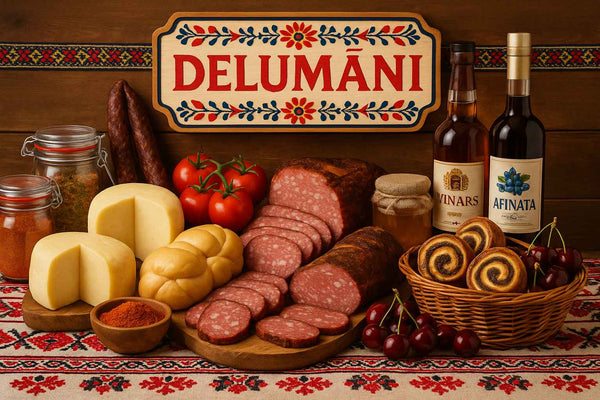Produse romanesti traditionale: Mezeluri romanesti, branza romaneasca, muraturi, dulciuri romanesti si altele