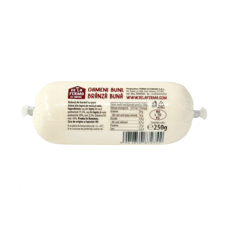 Branza de burduf, De la ferma, 250 g - Delumani - Magazin Online Romanesc 