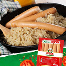 Crenvurști Fox cu piept de pui, produs românesc din carne pentru sandvișuri