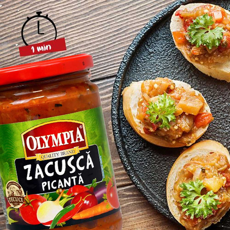 Zacusca picanta Olympia - Delumani - Magazin Online Romanesc 