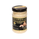 Negro Doripesco crab roe salad with onions in a jar, showcasing the creamy texture and fresh ingredients of the fish product.